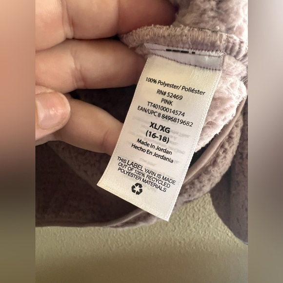 Time and Tru Sherpa Fluffy Teddy Pullover Light Pink Women's Size 16/18 XL - Picture 2 of 8